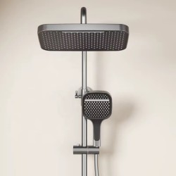 Луксозен дигитален термостатичен душ панел с LED дисплей и сензорно управление