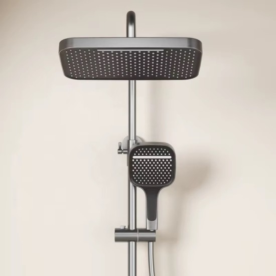 Луксозен дигитален термостатичен душ панел с LED дисплей и сензорно управление